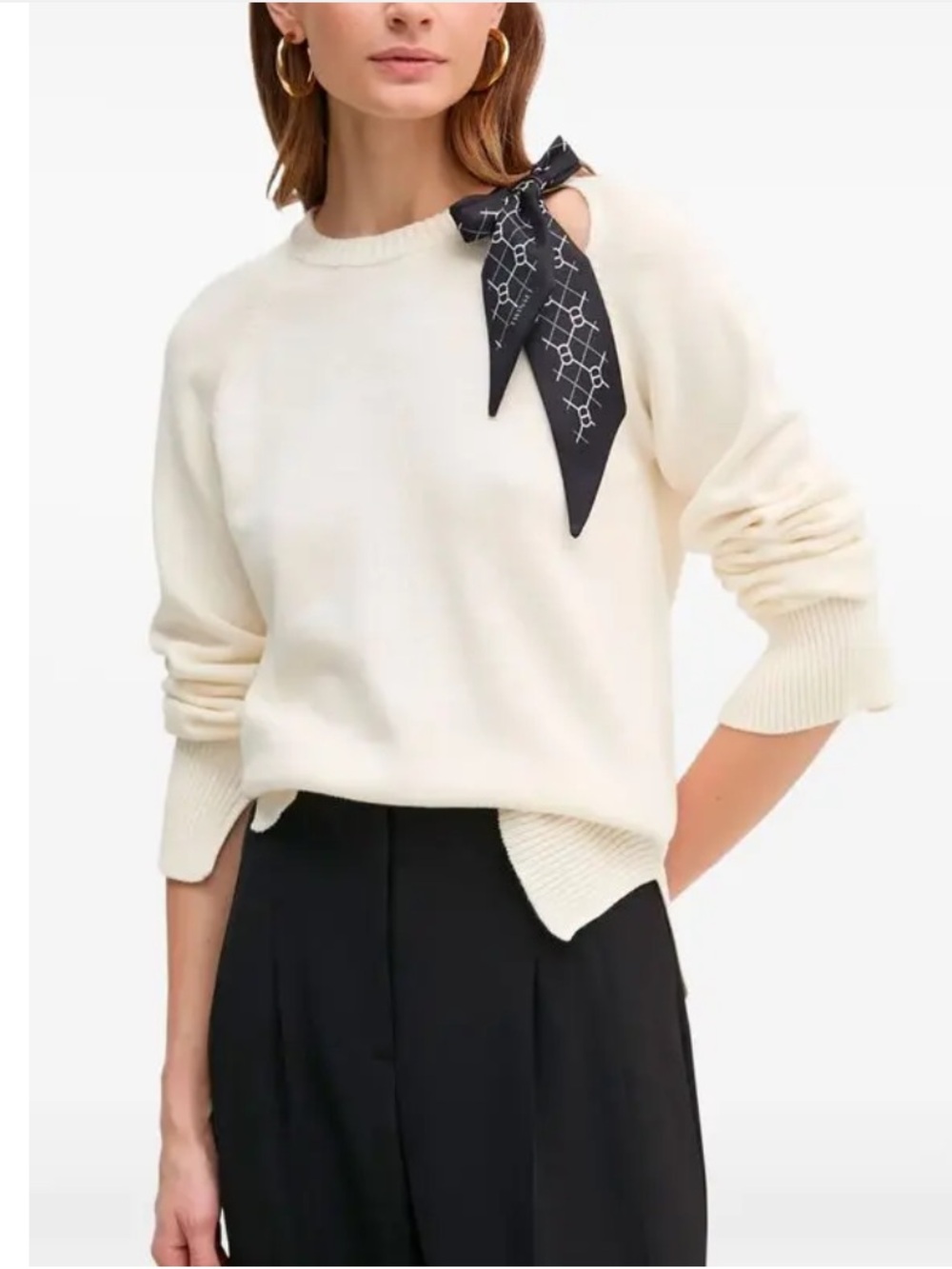 TWINSET  -  Scarf-Detail Pullover